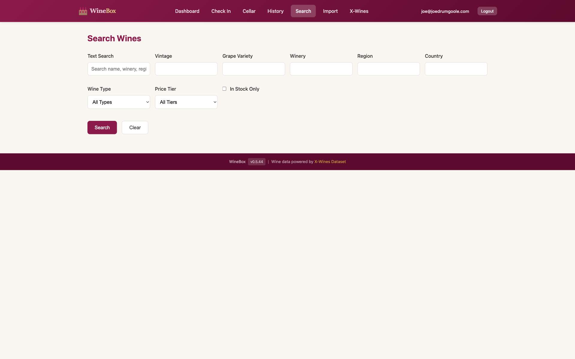Search Page